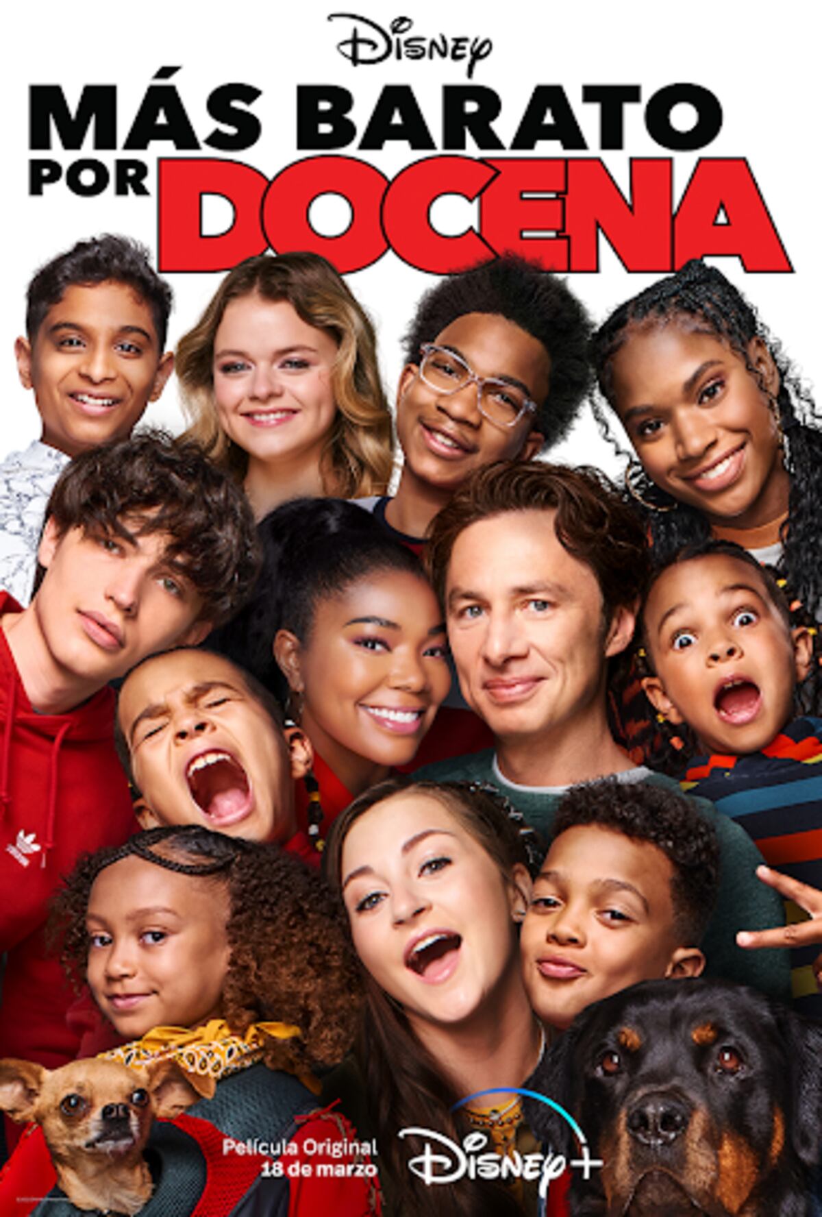 Afiche de la película "Más barato por docena" (Disney+)