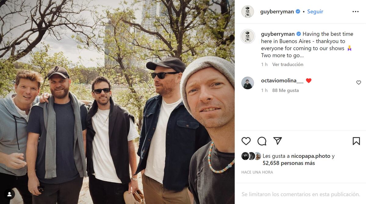 Coldplay en Buenos Aires (Captura de pantalla)