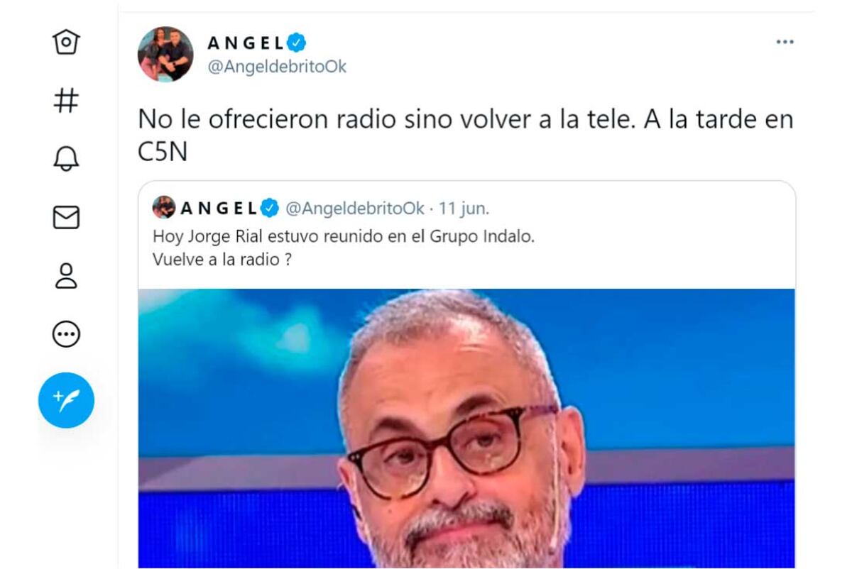 (Twitter Ángel de Brito)