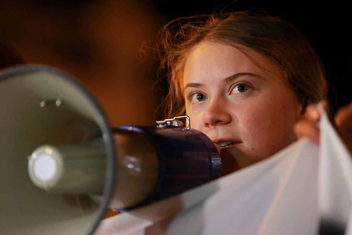La activista sueca Greta Thunberg en Tiflis, Georgia, en noviembre de 2024. (AP / Zurab Tsertsvadze)