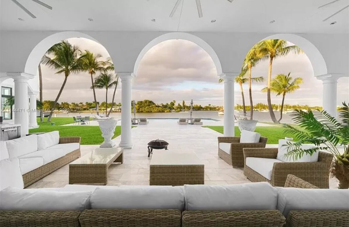 La mansión del Kun en Miami.