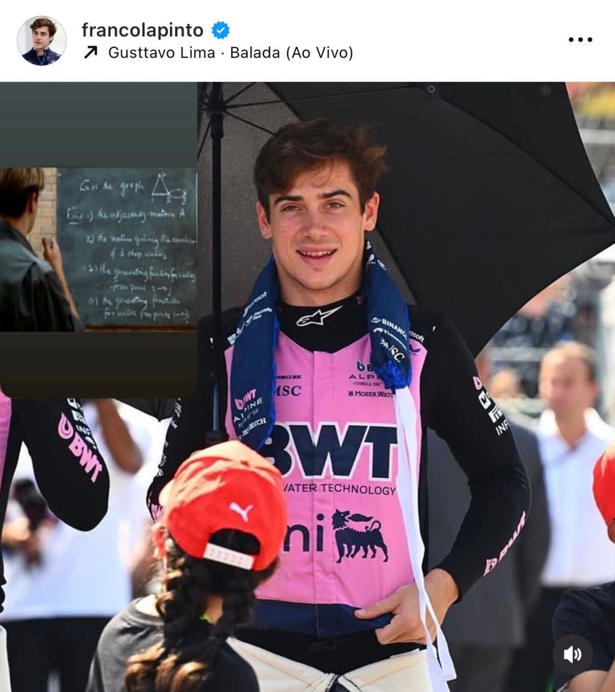 Los llamativos posteos de Franco Colapinto y sus managers antes del GP de Brasil