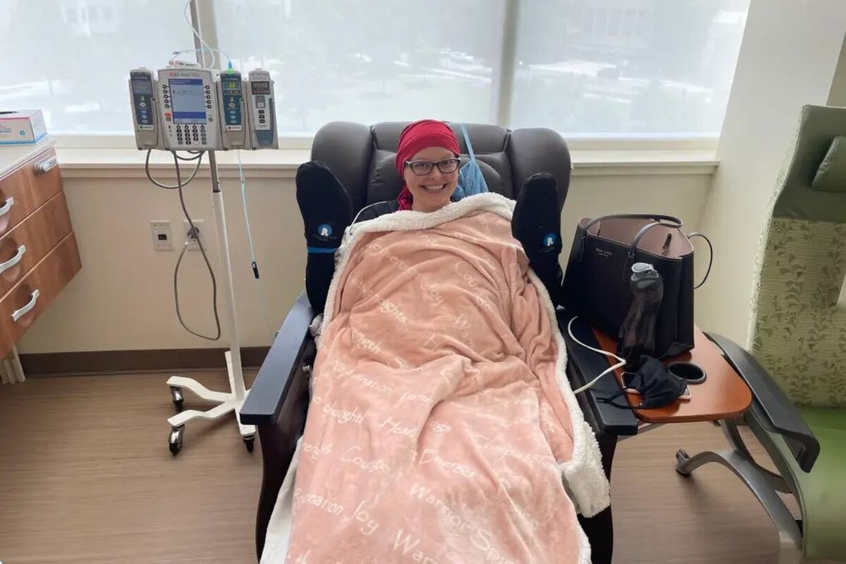 Chase bajo tratamiento contra el cáncer. (Gentileza New York Post)