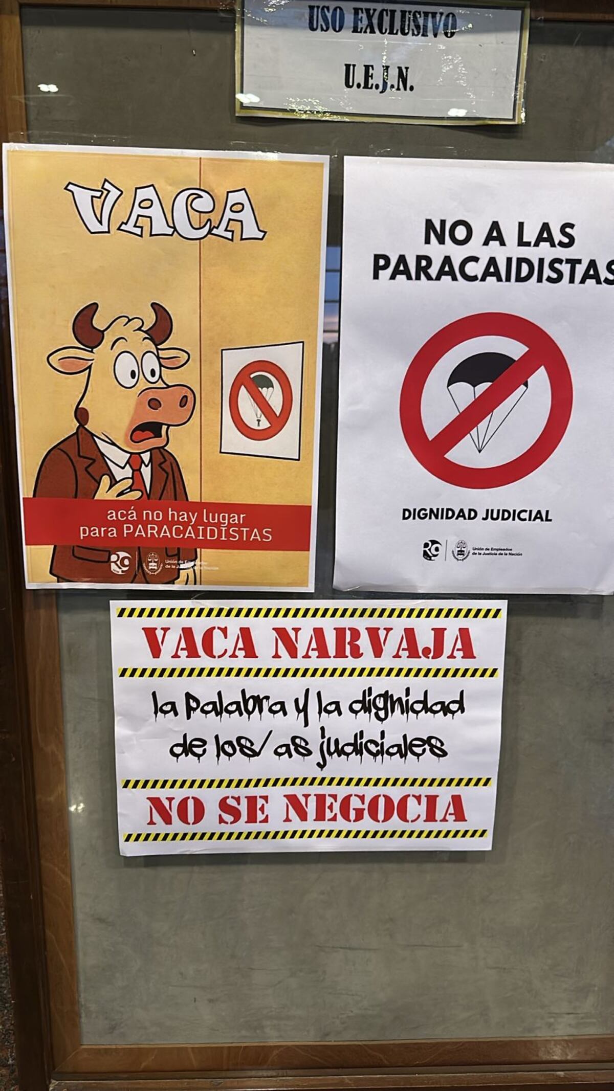 Elevado. El tono de los mensajes en contra del juez Vaca Narvaja es fuerte. (Archivo)