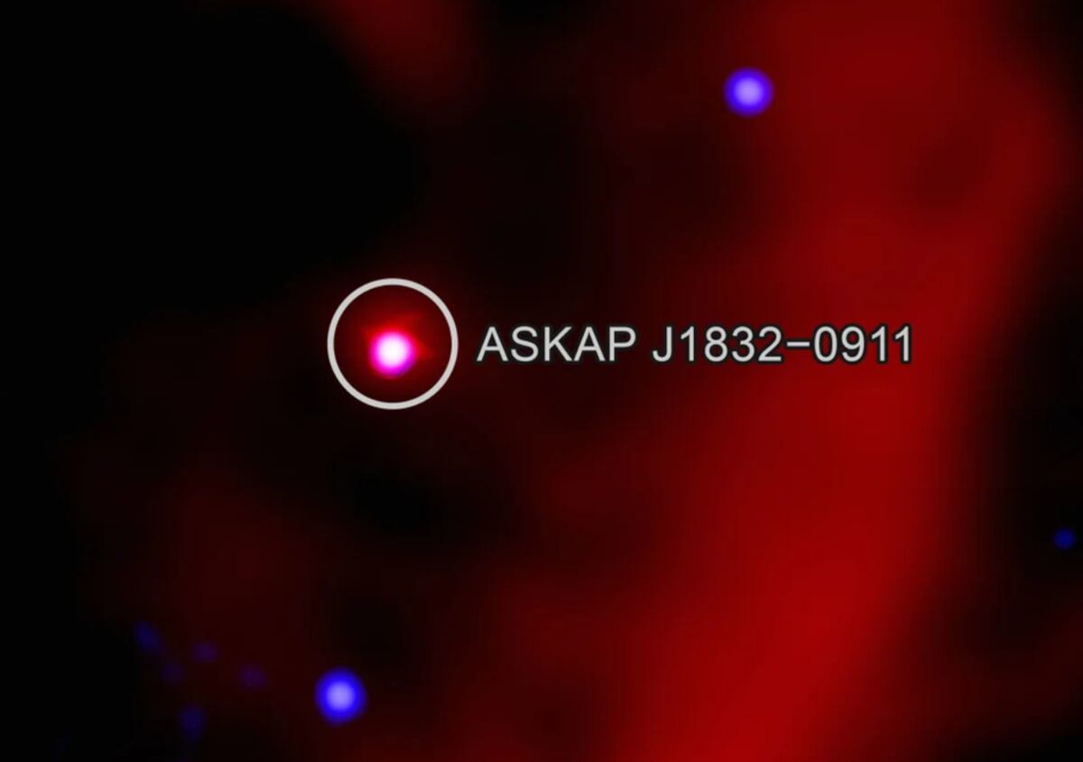 Astrónomos descubrieron un misterioso objeto espacial que late cada 44 minutos. (Gentileza)