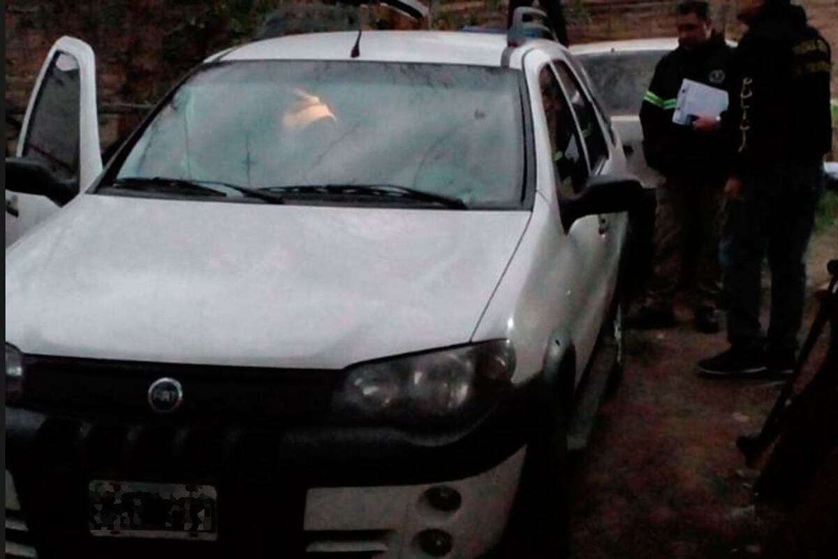 El auto secuestrado al sospechoso.