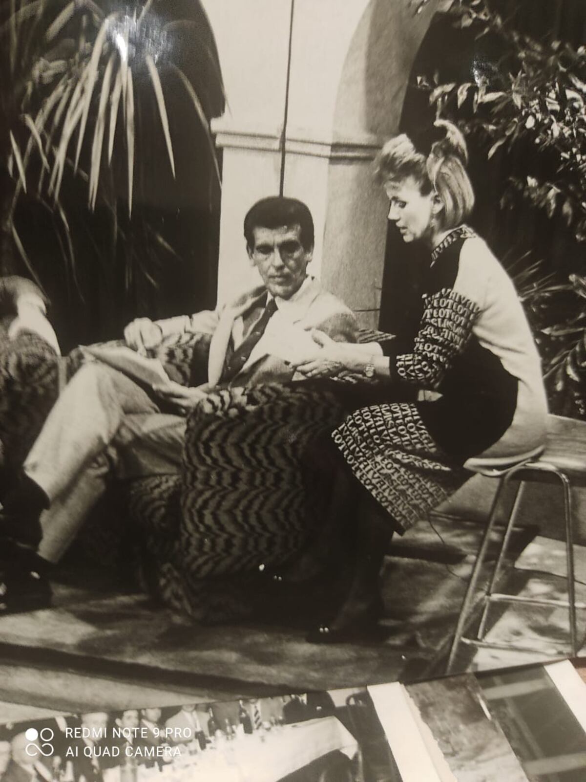 Miguel en su primer programa en televisión, con Canela, Conexión Córdoba.
