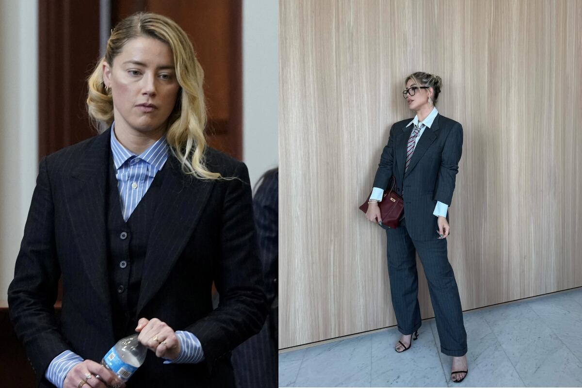 Para el juicio de divorcio de Mauro Icardi, Wanda Nara se vistió haciendo un guiño a uno de los atuendos que llevó Amber Heard en su juicio contra Johnny Depp. (Foto: Instagram)