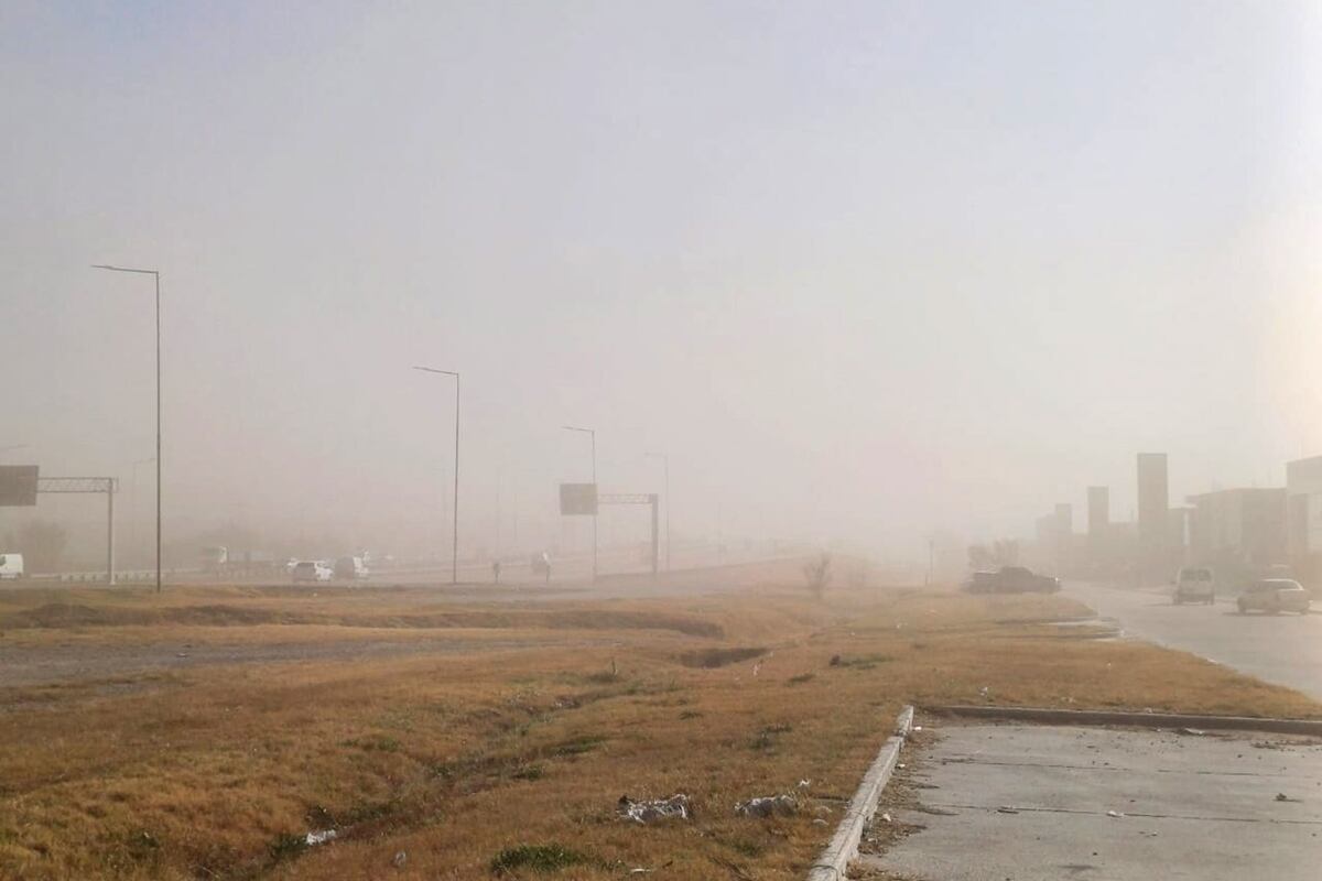 Tormenta de tierra en circunvalación de la ciudad de Córdoba. La Voz