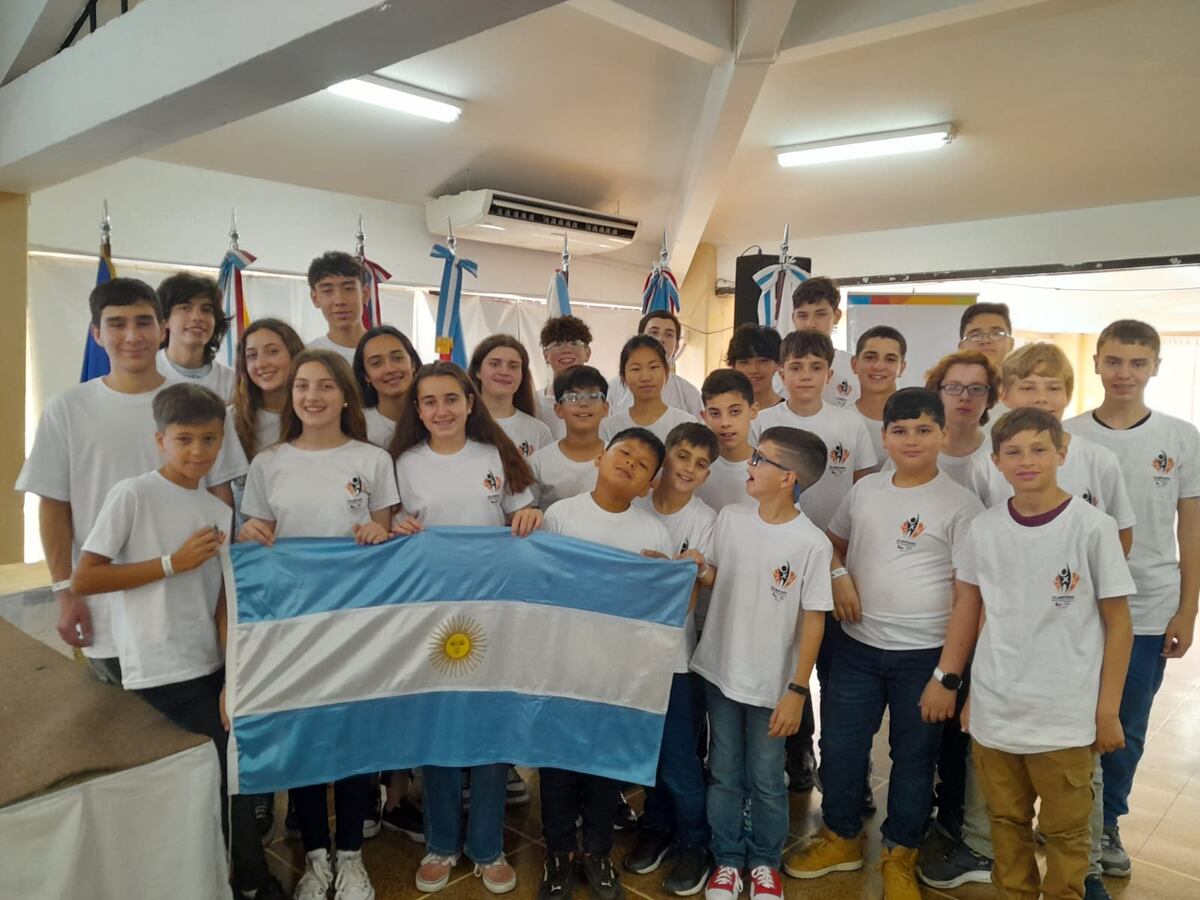 Villa Giardino. Los estudiantes cordobeses que participaron de la olimpíada (Gentileza).