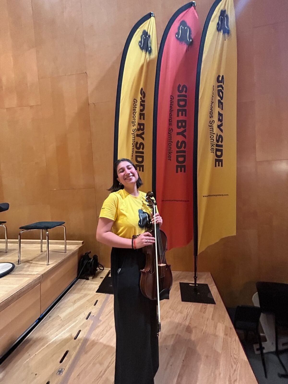 Lara se encontró con la viola al llegar a la Orquesta-Escuela Mediterránea. Eso fue hace siete años y hoy no se imagina haciendo otra cosa. (Prensa).