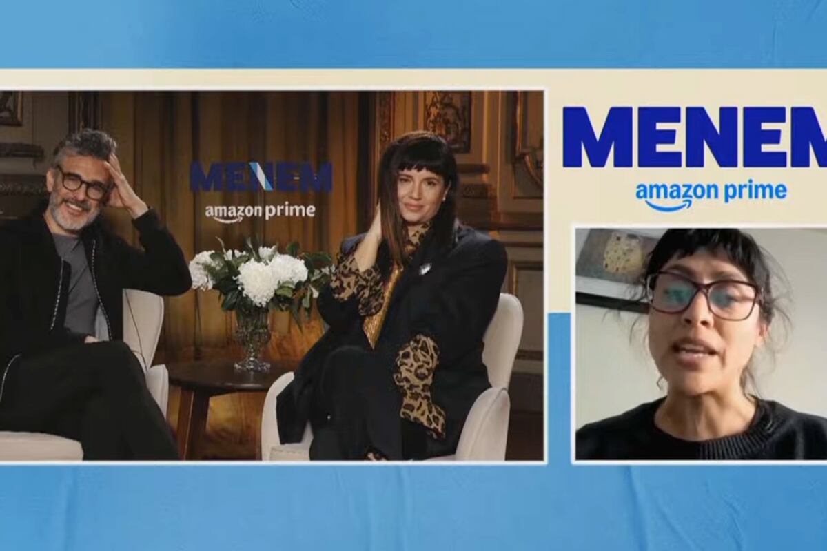 Serie Menem de Amazon Prime. Leonardo Sbaraglia y Griselda Siciliani hablaron en exclusiva con La Voz en Vivo. (Captura)