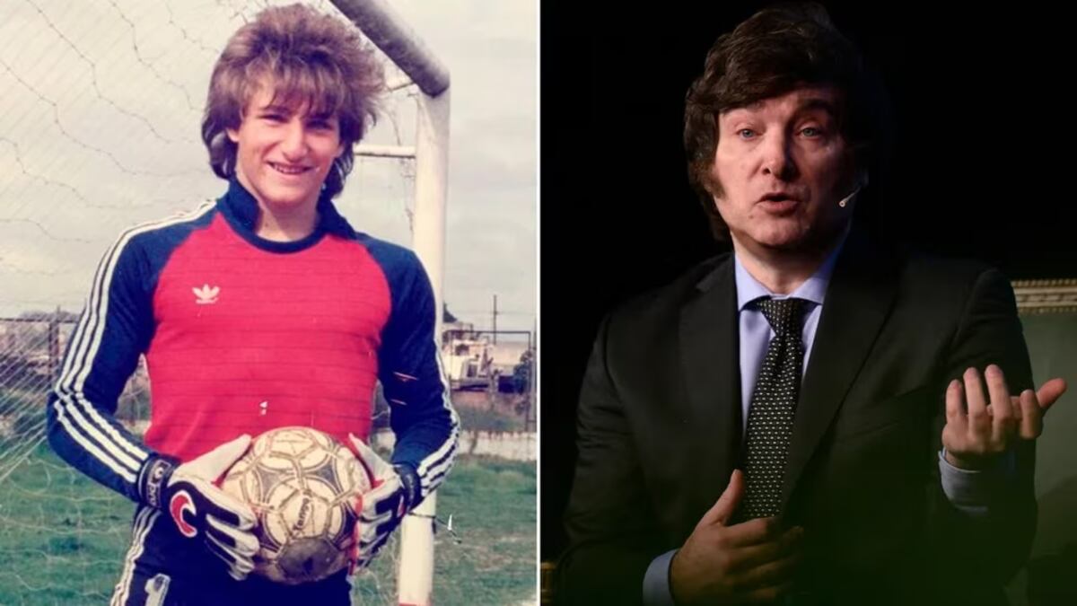 Javier Milei, arquero. (Infobae)