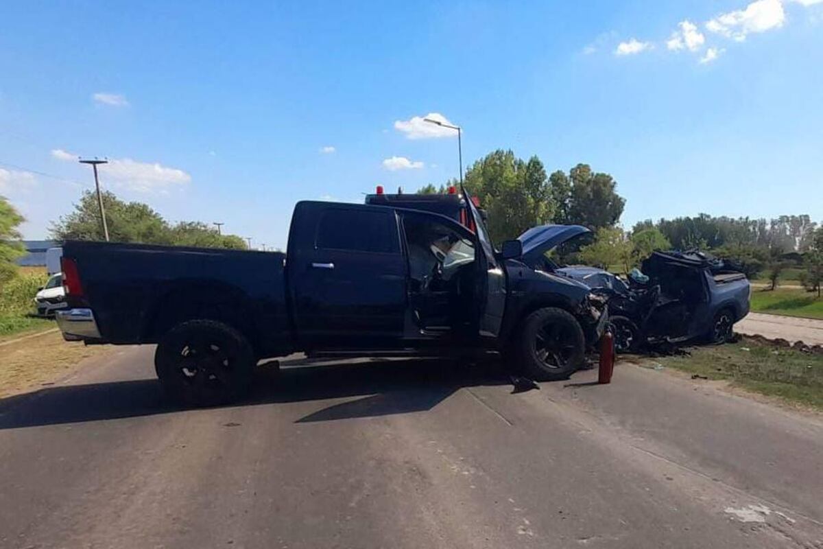 Siniestro fatal. El grave choque ocurrió cerca de Villa María. (Policía de Córdoba)