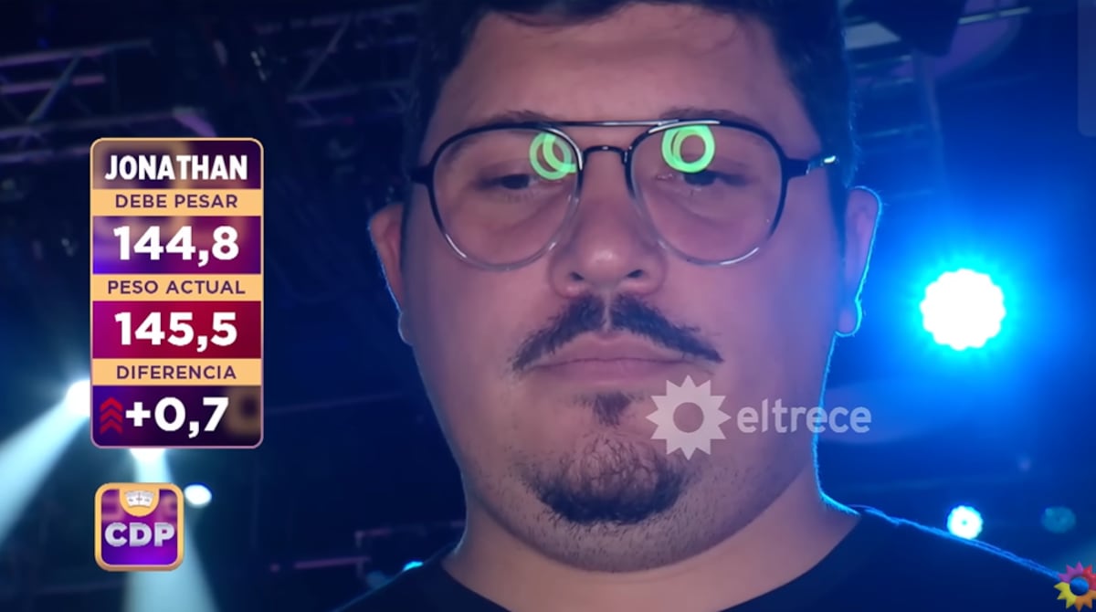 Jonathan el primer eliminado de Cuestión de peso