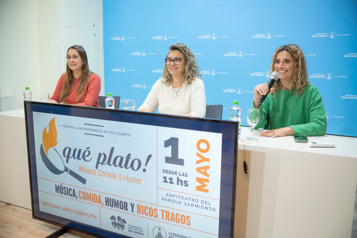 Río Cuarto. Presentaron la primera edición del festival gastronómico en la ciudad (Gentileza).