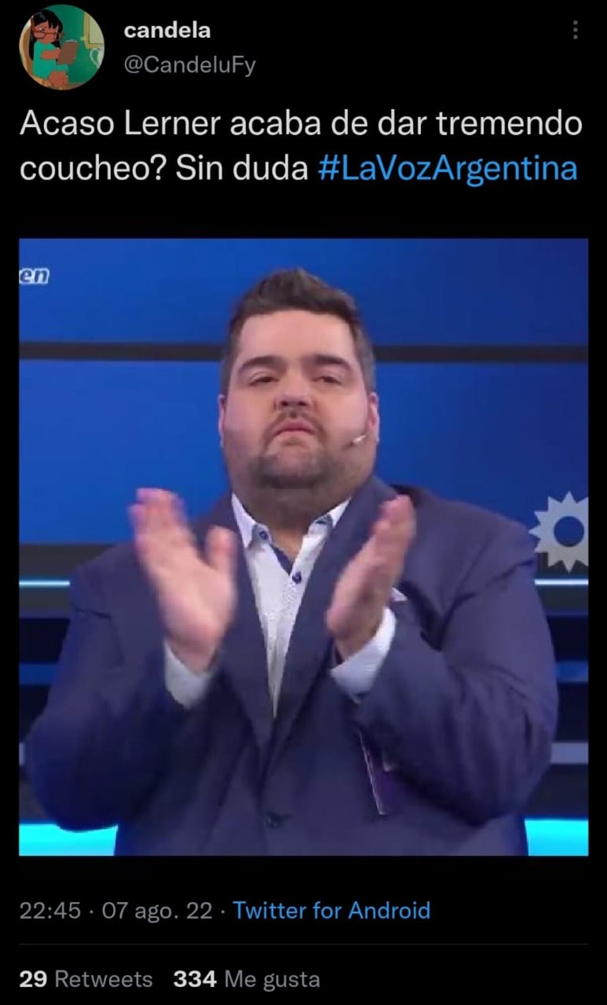 Memes y comentarios en Twitter por los nuevos invitados de "La voz Argentina" (Captura de pantalla)