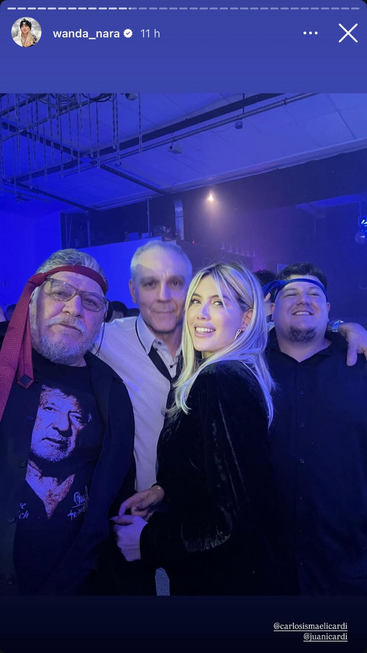 Wanda Nara viajó a Rosario para los 15 de la prima de sus hijas (Captura de pantalla)