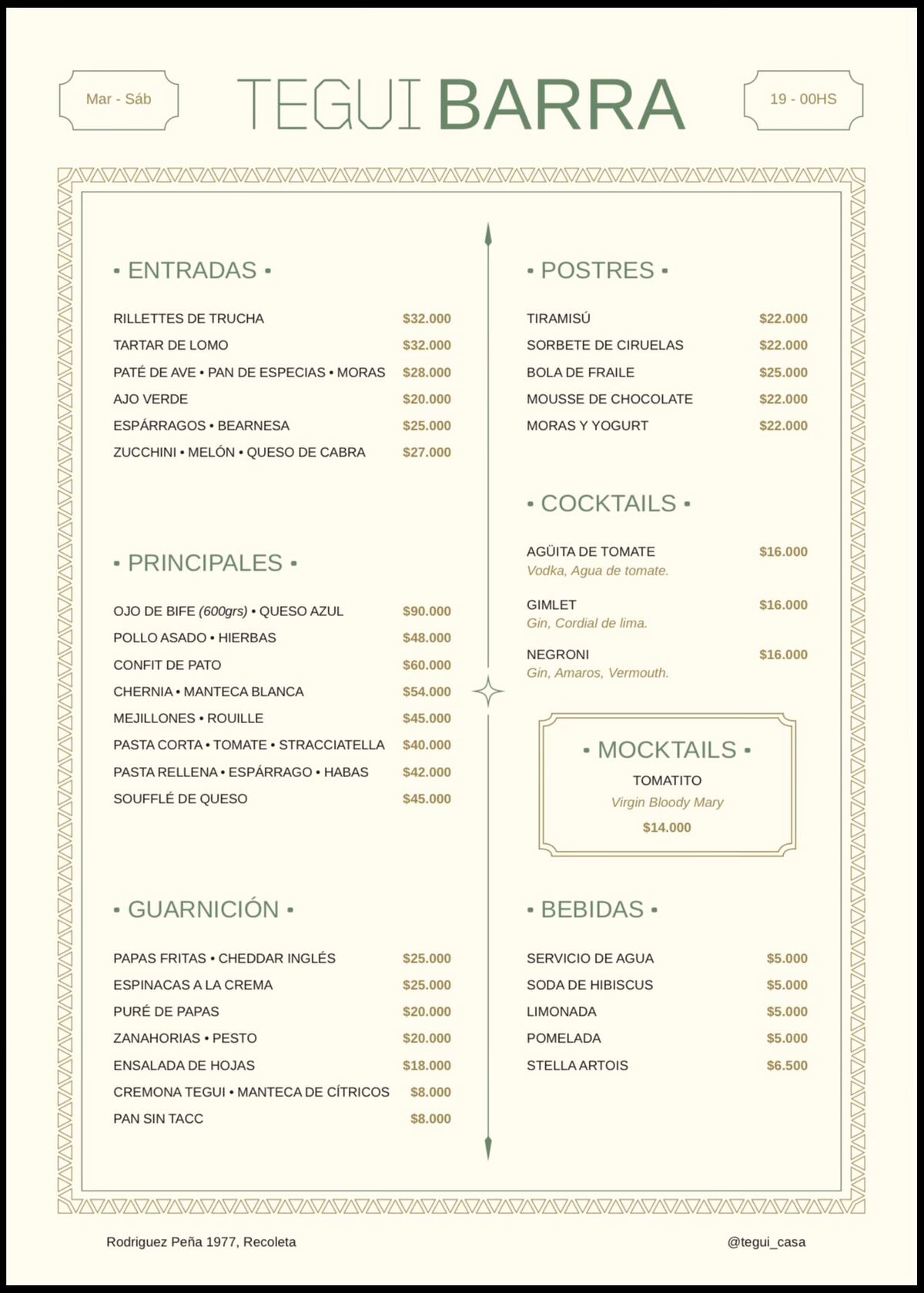 Los precios del nuevo restaurante de Germán Martitegui generaron debate en X.