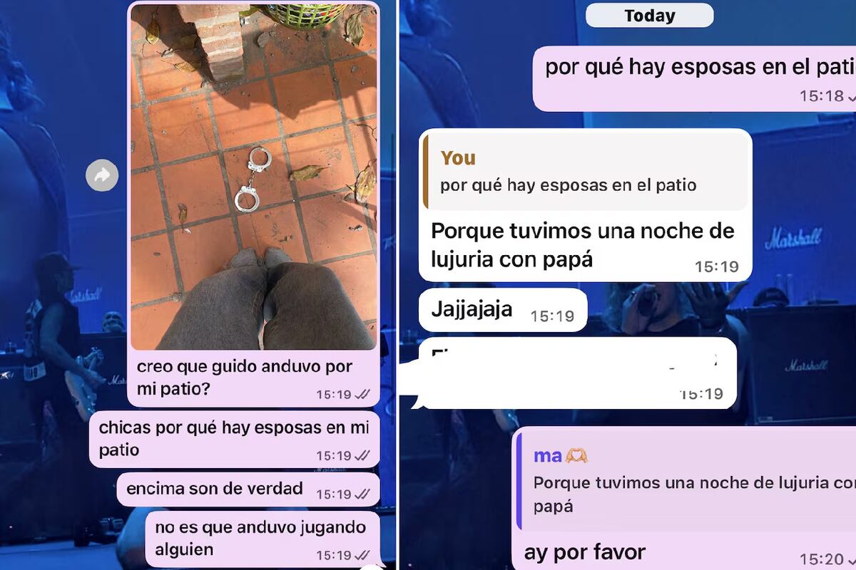 El chat con su mamá.