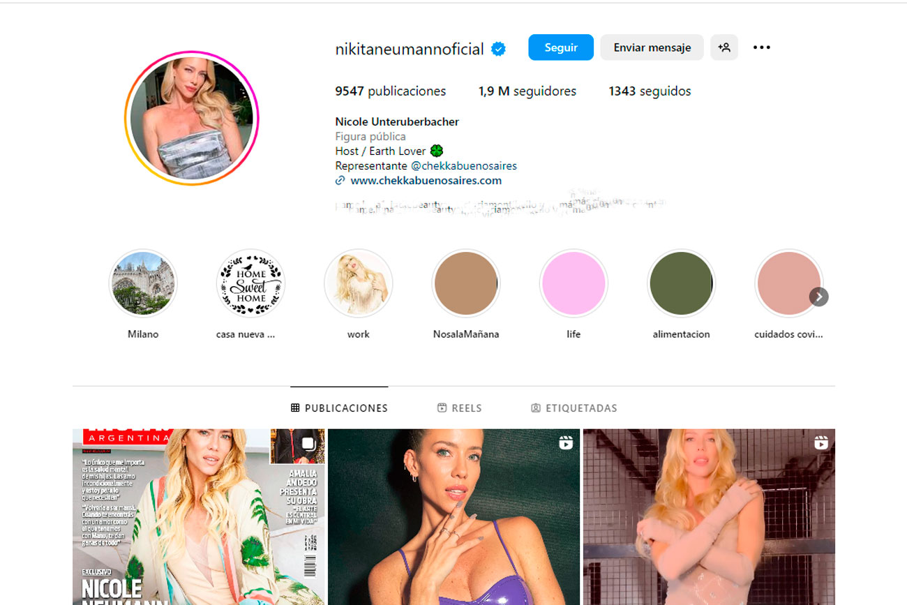 Nicole y su nuevo apellido en redes (Captura de pantalla)