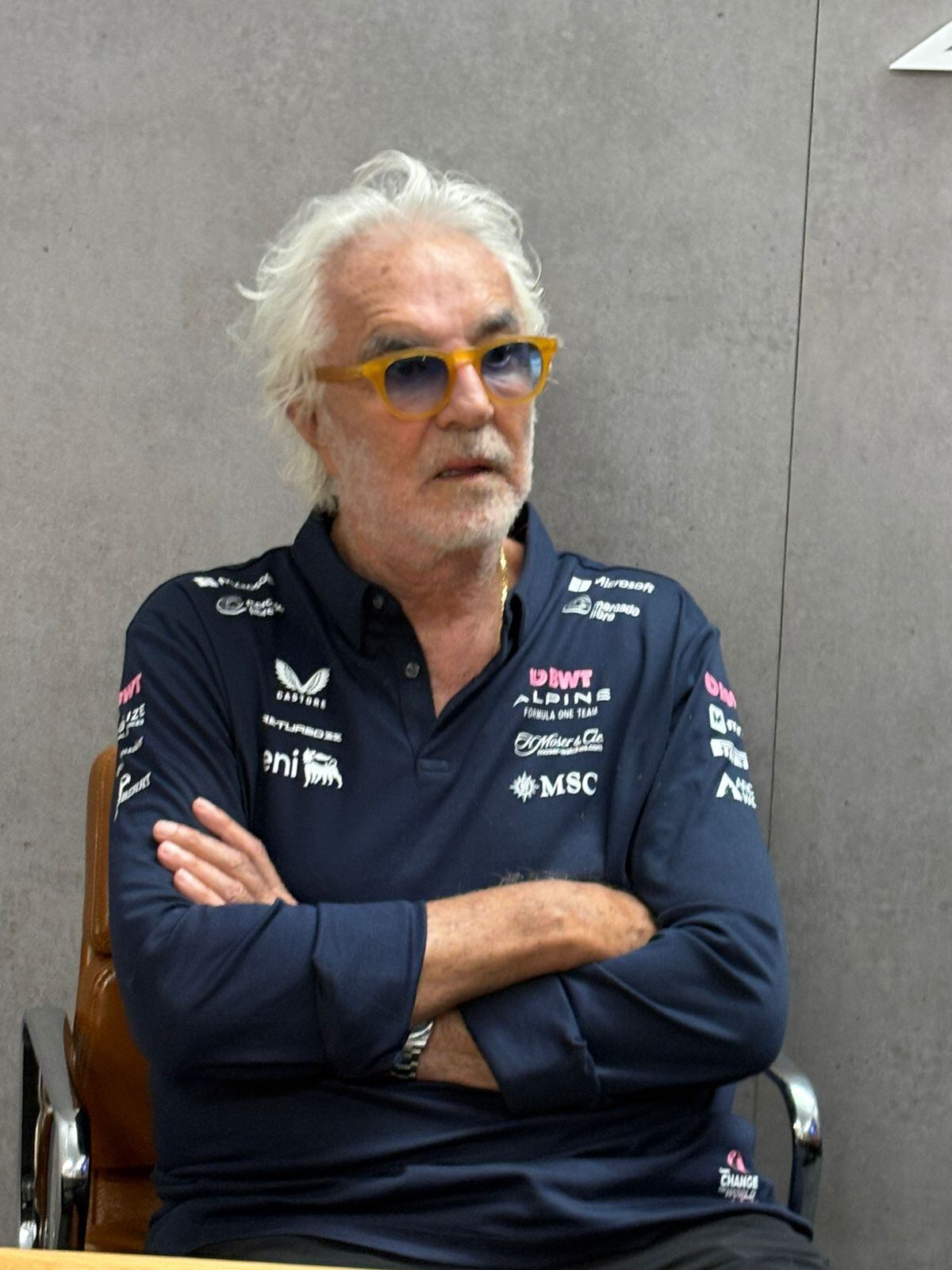 Flavio Briatore apuntó contra lo que se publica en los medios argentinos y las redes sociales sobre Colapinto. (La Voz)