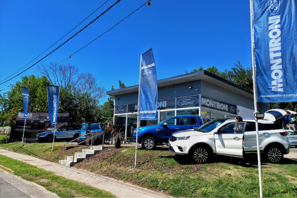 El stand de Montironi en Carlos Paz contará con la nueva Maverick y con modelos clásicos de Ford como la Ranger. (Foto: Montironi)