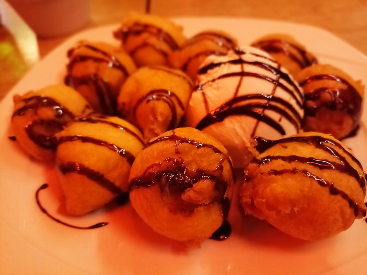 Bueñuelos en Chinese Wok.
