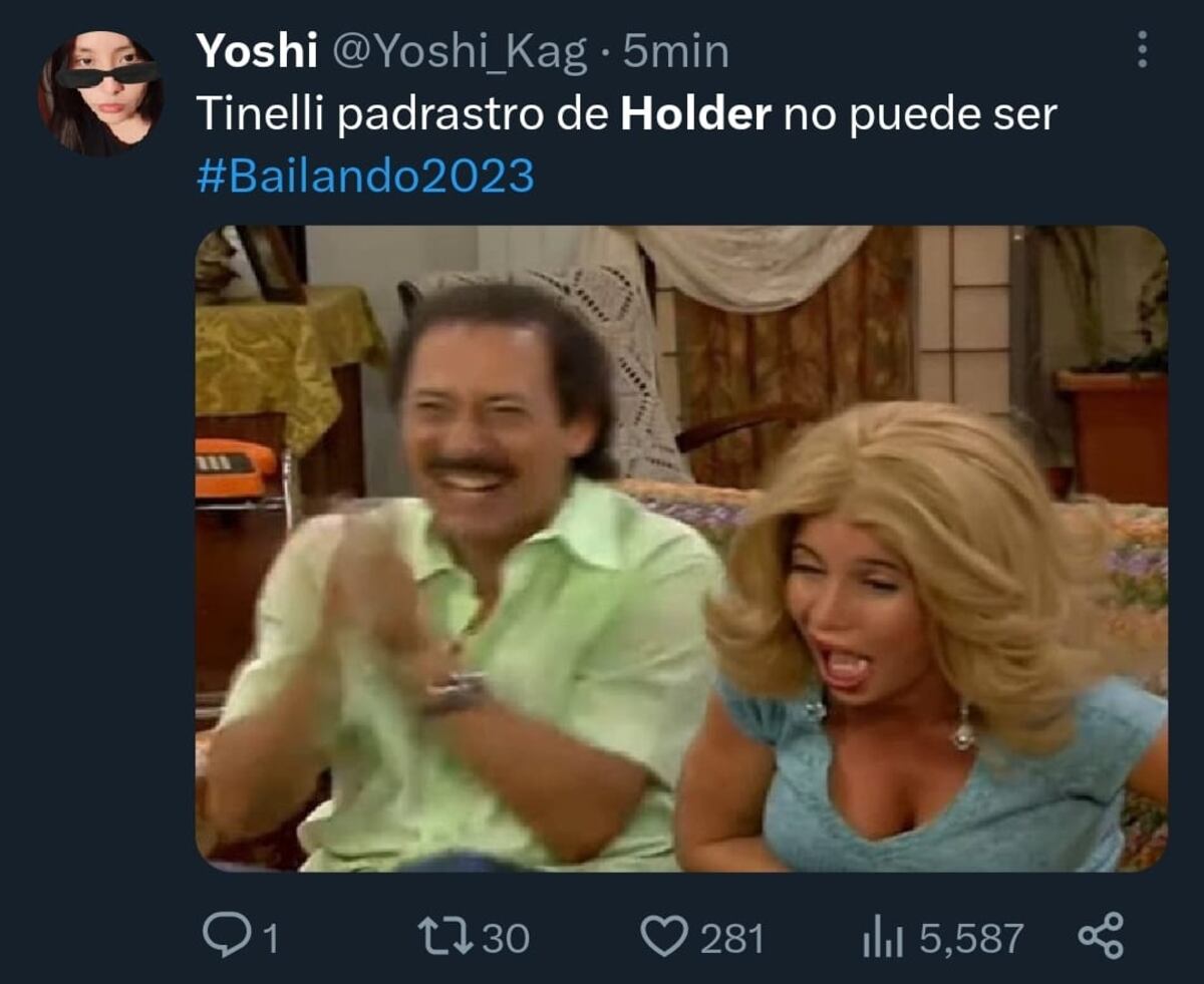 Bailando 2023: los mejores memes del debut de Tomás Holder en la pista (Captura de pantalla)