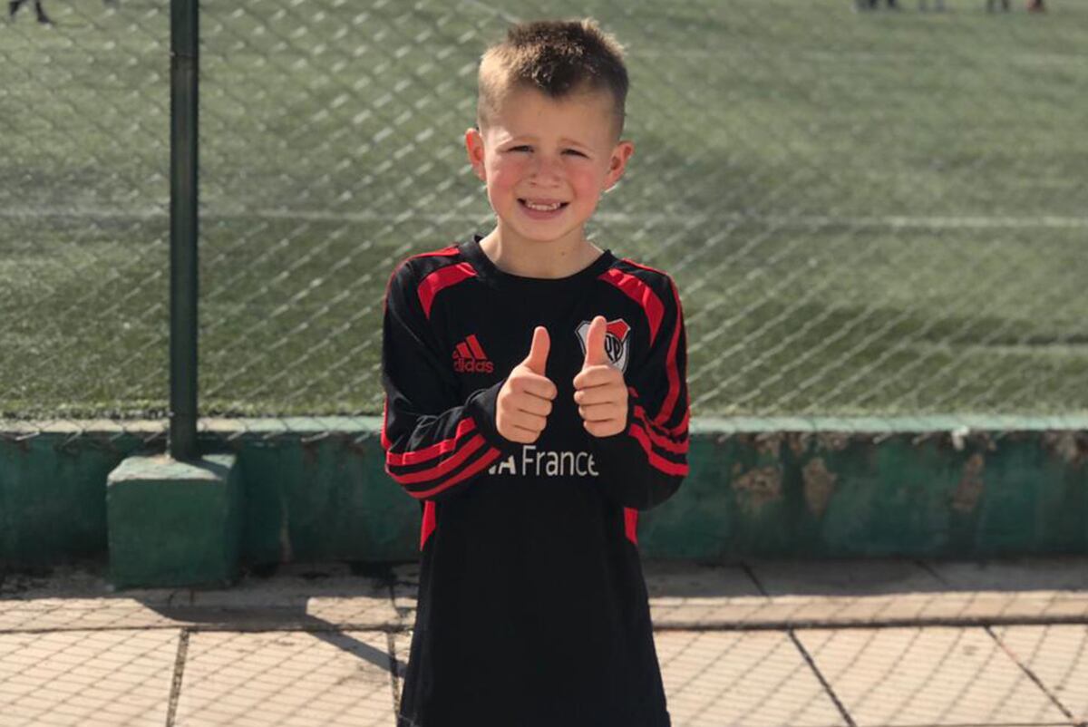 Sami Maldonado se sumó a River con apenas 7 años y toda una carrera por delante. (Foto: Gentileza Juan Maldonado)