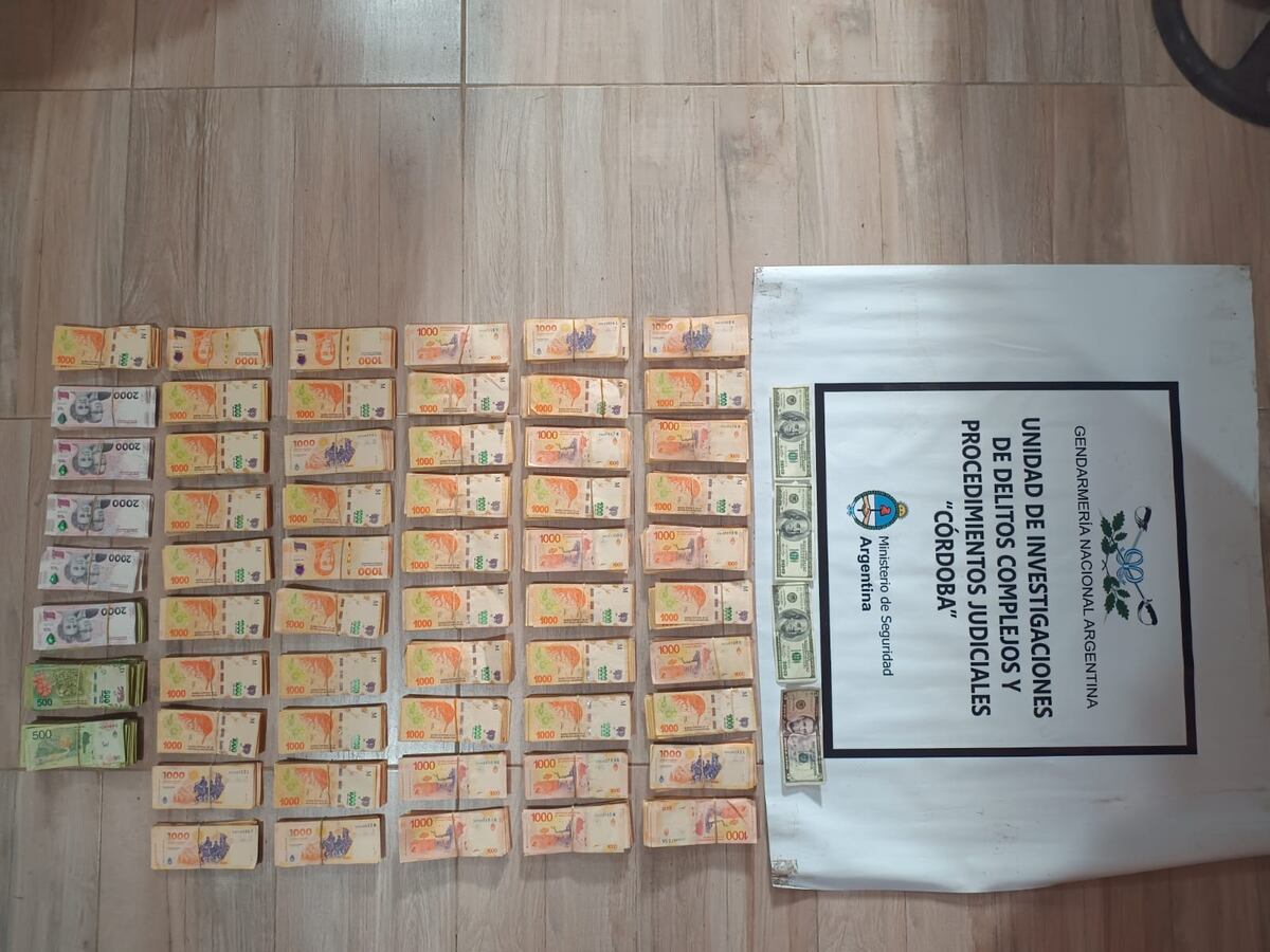 El secuestro de elementos. (Gendarmería)