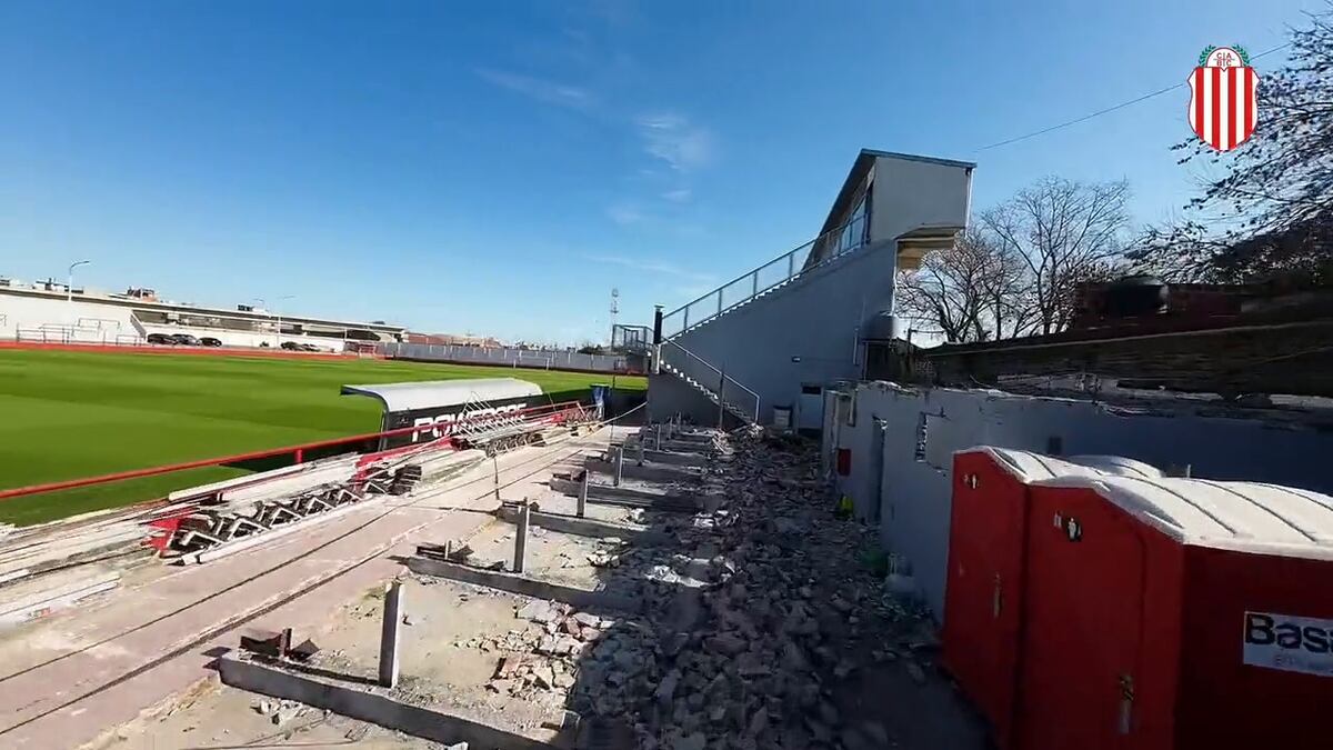 Barracas lleva adelante obras en su estadio Claudio "Chiqui" Tapia. (Prensa Barracas).