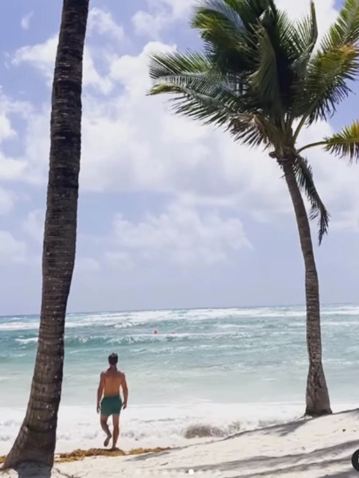 El video que Jimena compartió de su novio.