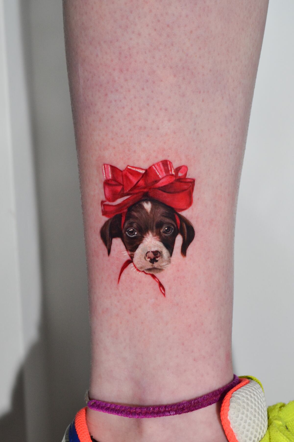 Chuli. Tatuaje realista de Tam Gallardo (Foto: @tamgallardo.tattoo)