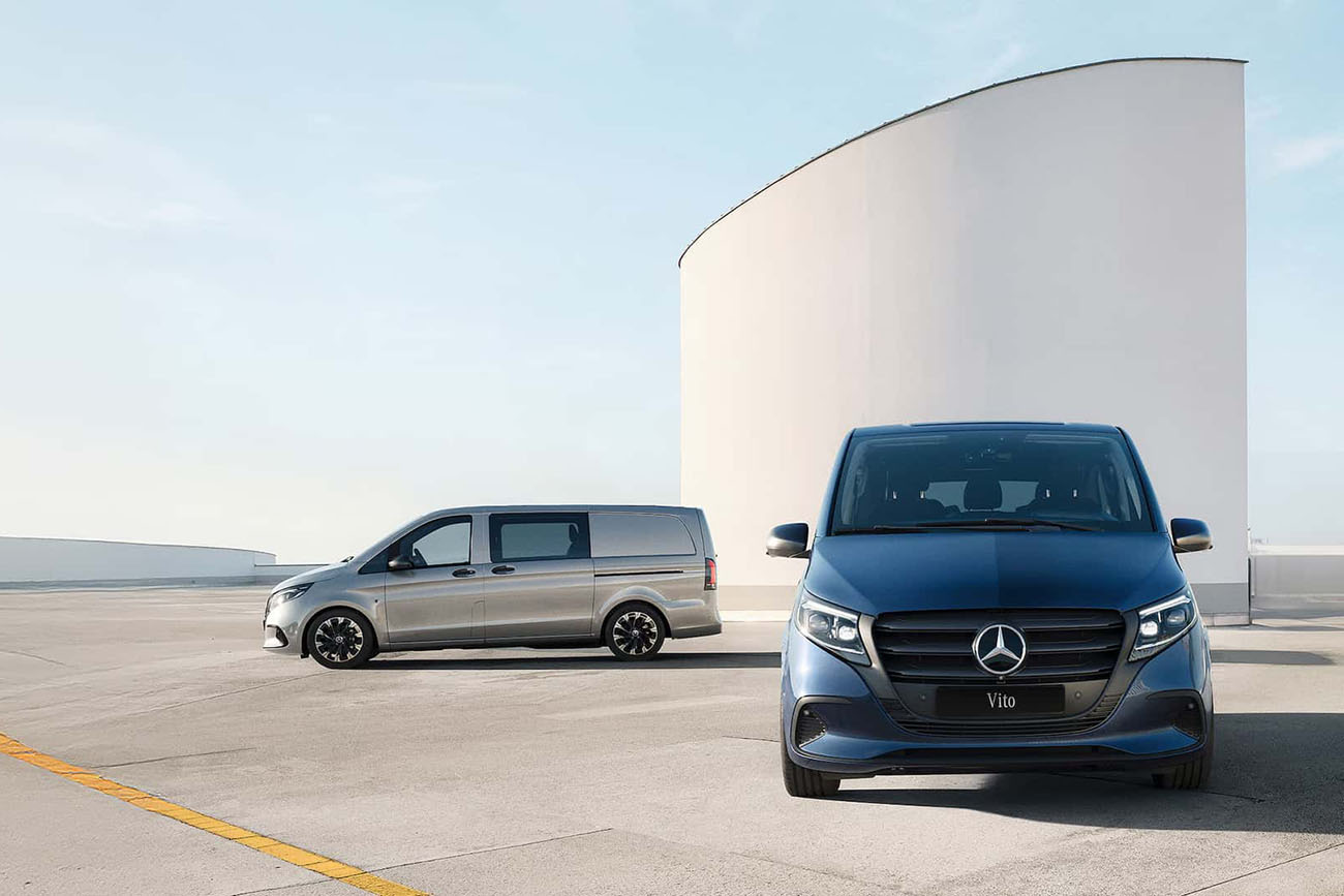 Las dos versiones (Vito Tourer y Vito Furgón Mixto) tienen el mismo motor 1.9 turbo diésel, pero con dos configuraciones diferentes de potencia.