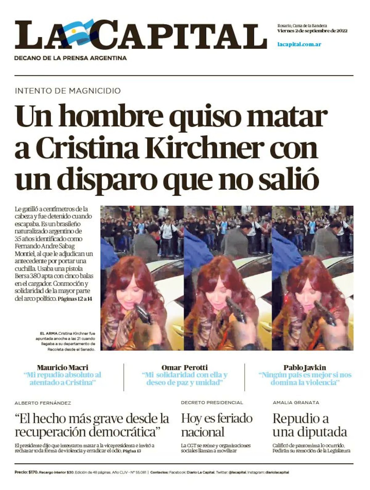 Tapas de diarios de Argentina.
