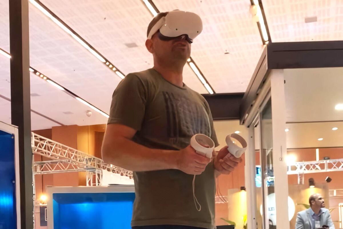 La realidad virtual permitió vivenciar la “Experiencia Modernia”.
