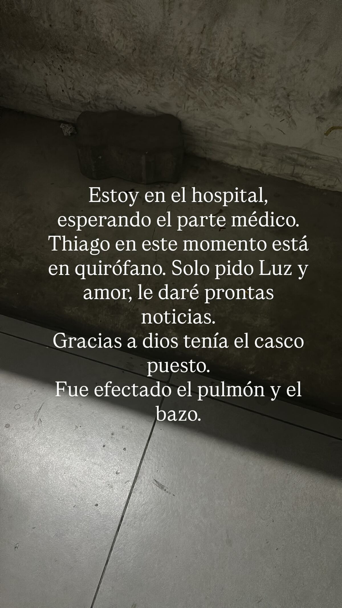 Daniela Celis sobre el estado de Thiago Medina.