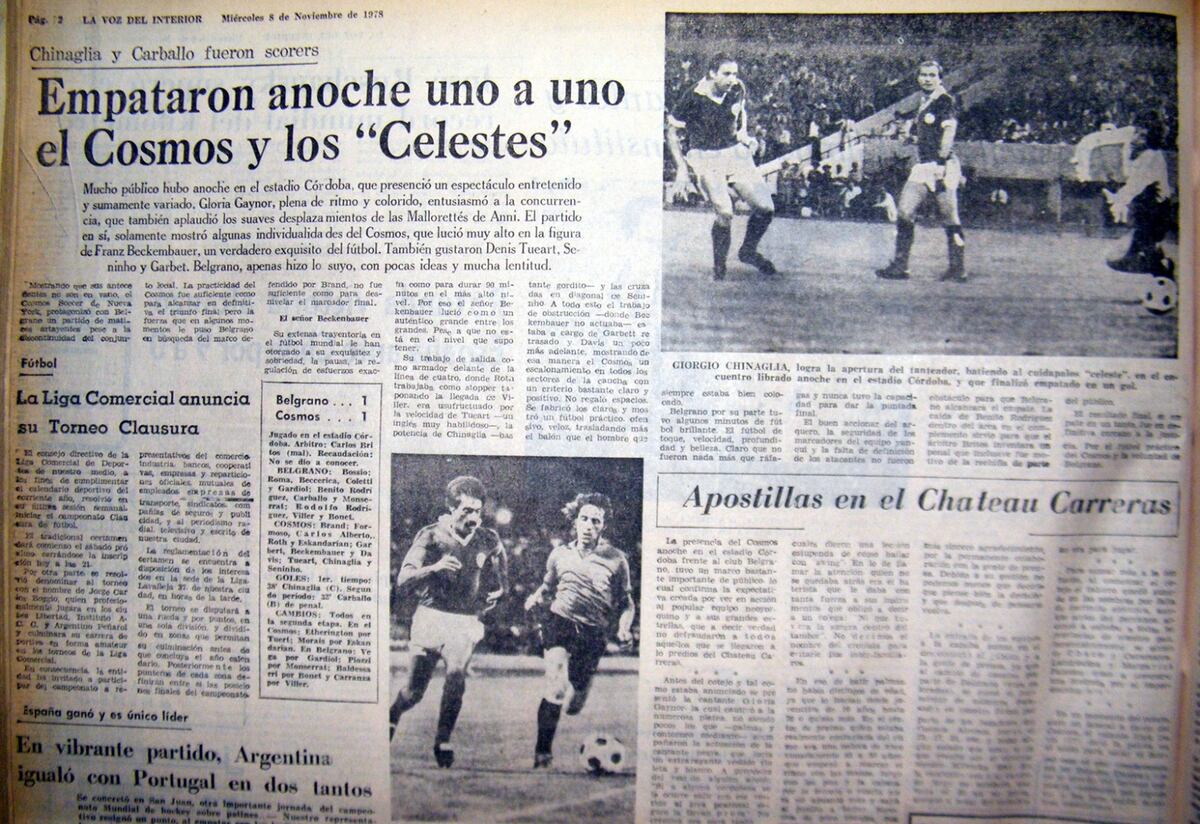 Beckenbauer, fallecido este domingo, fue excluido por el técnico alemán en el Mundial ’78, pero llegó por Córdoba cuatro meses después. (Archivo Gustavo Farías)