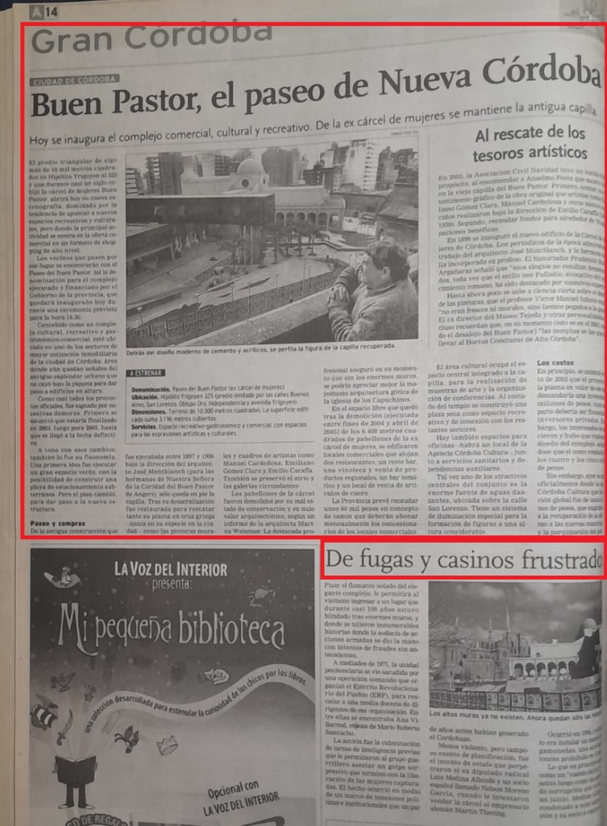 2007. La noticia que sacó La Voz el 4 de agosto (Lisandro Tosello/ La Voz/ Archivo).
