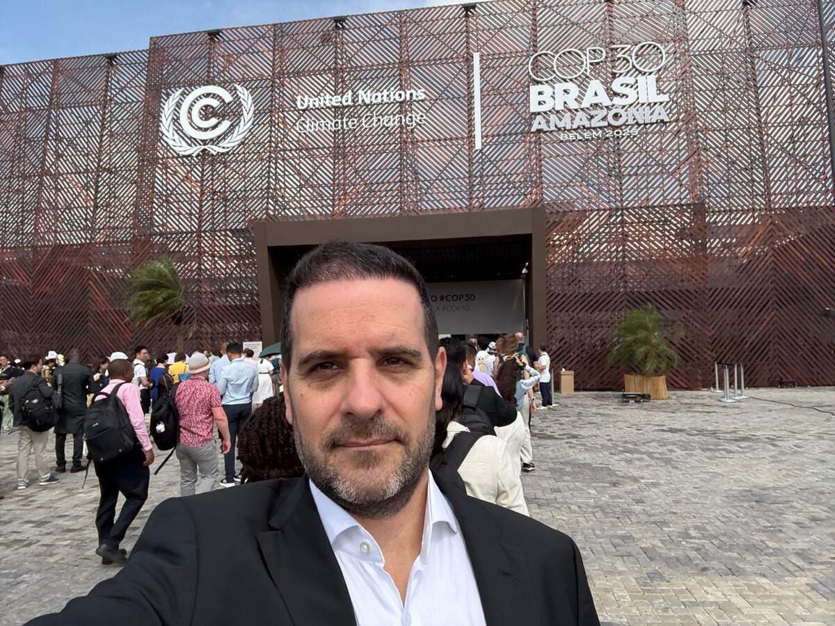 Carlos Villar en la COP30 en Belém, Brasil. 