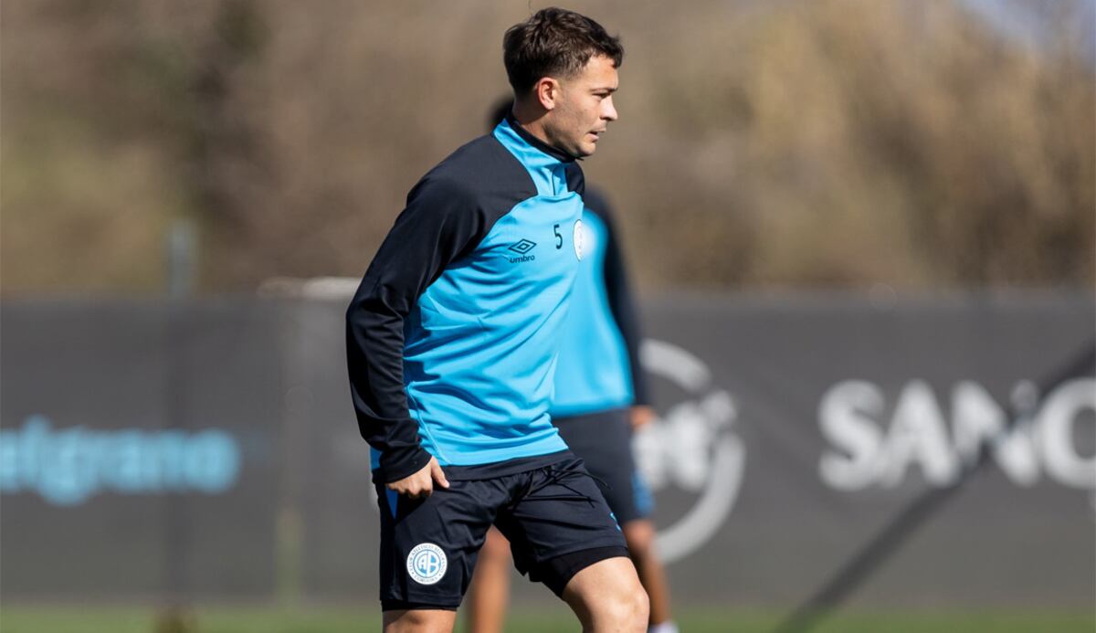 Santiago Longo fue titular en el partido que Belgrano jugó ante Aldosivi en Mar del Plata. (Foto: Prensa Belgrano).