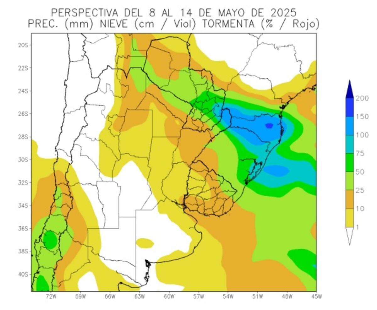 El clima en Córdoba, entre el 8 y el 14 de mayo.
