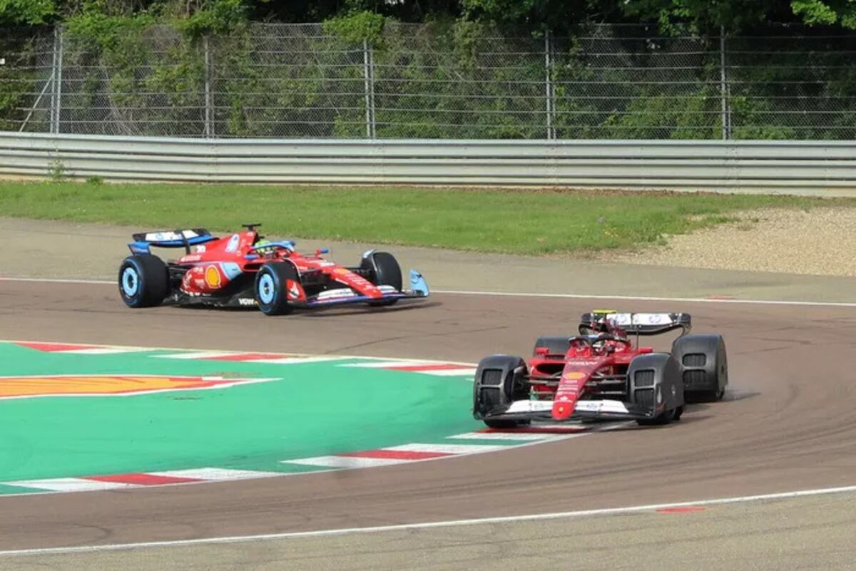 Arthur Leclerc a bordo de la Ferrari con el sistema antispray. (Motorsport)