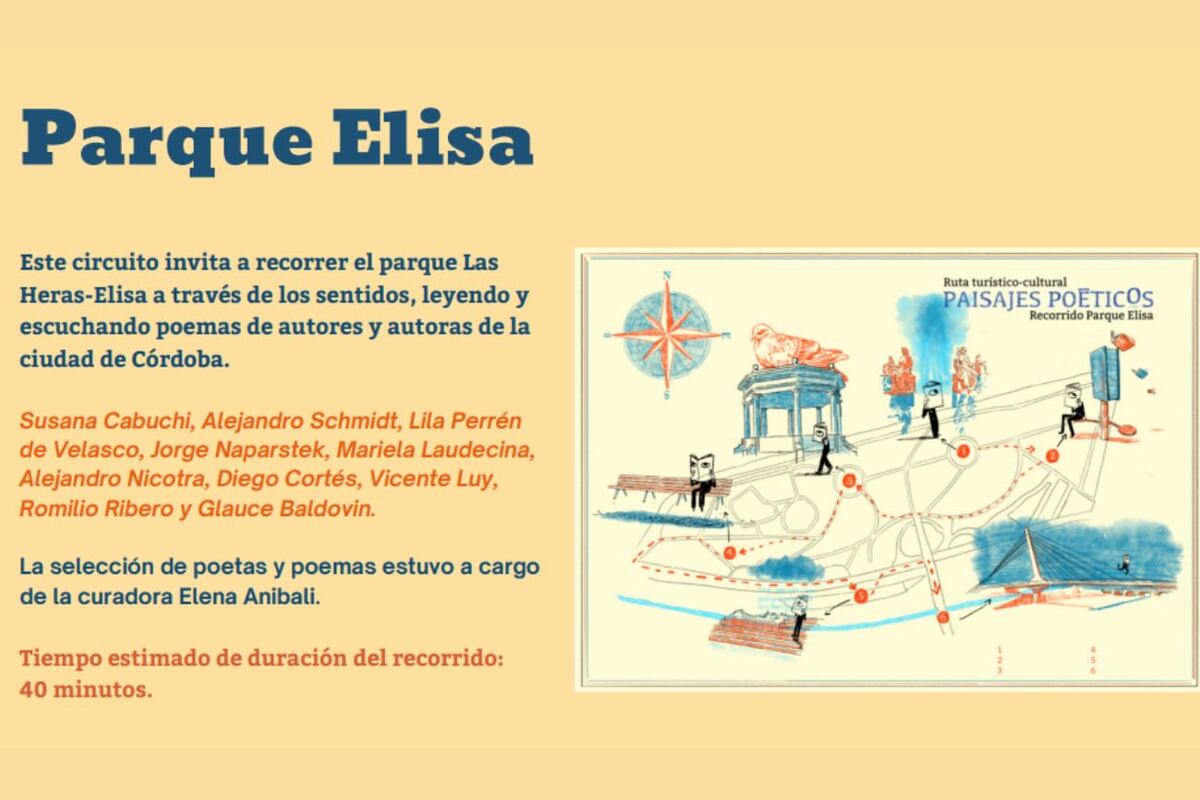 Recorridos poéticos Parque Elisa (Captura de pantalla).