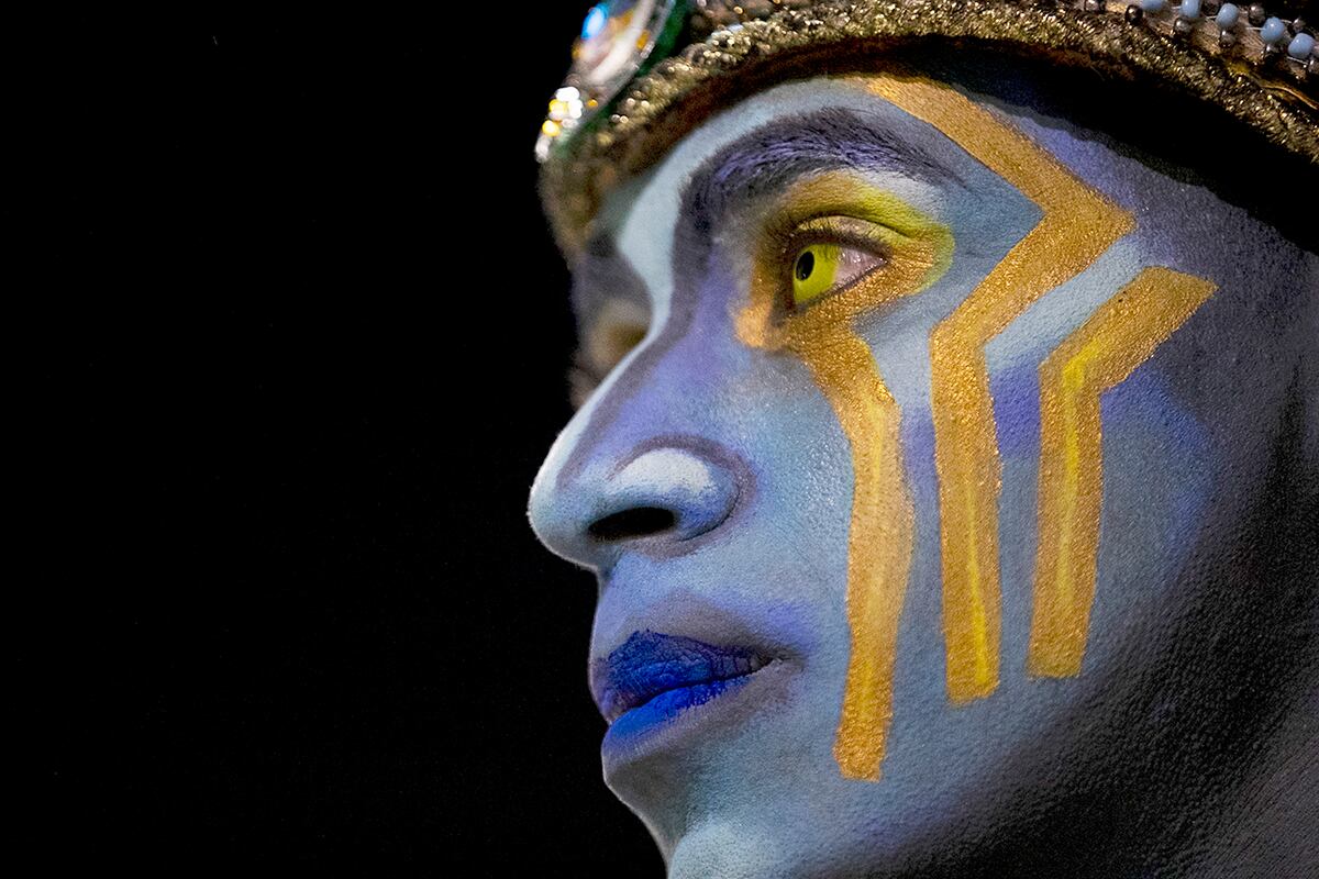Celebraciones del Carnaval en el Sambódromo de Río de Janeiro, el lunes 3 de marzo de 2025. (AP)