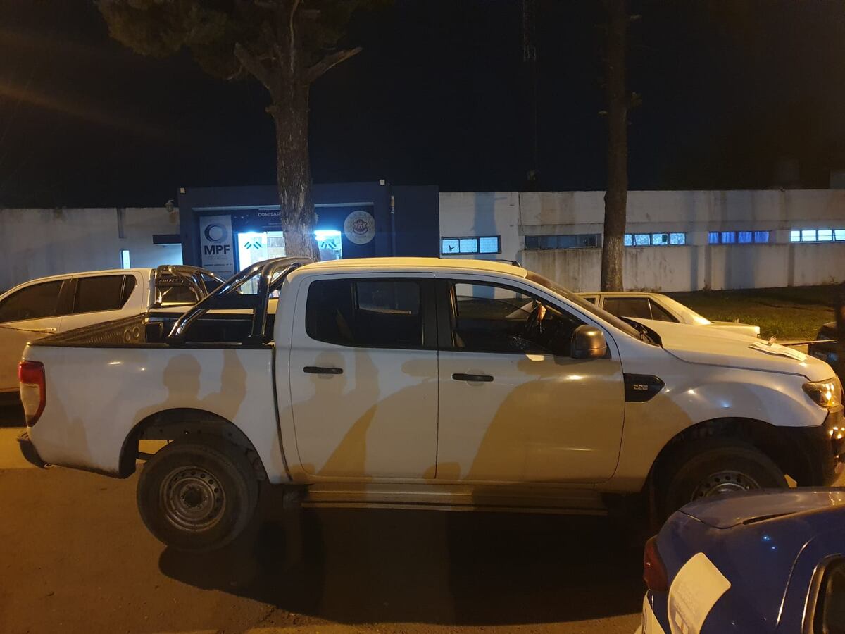 La camioneta Ford Ranger fue secuestrada. (Gentileza)