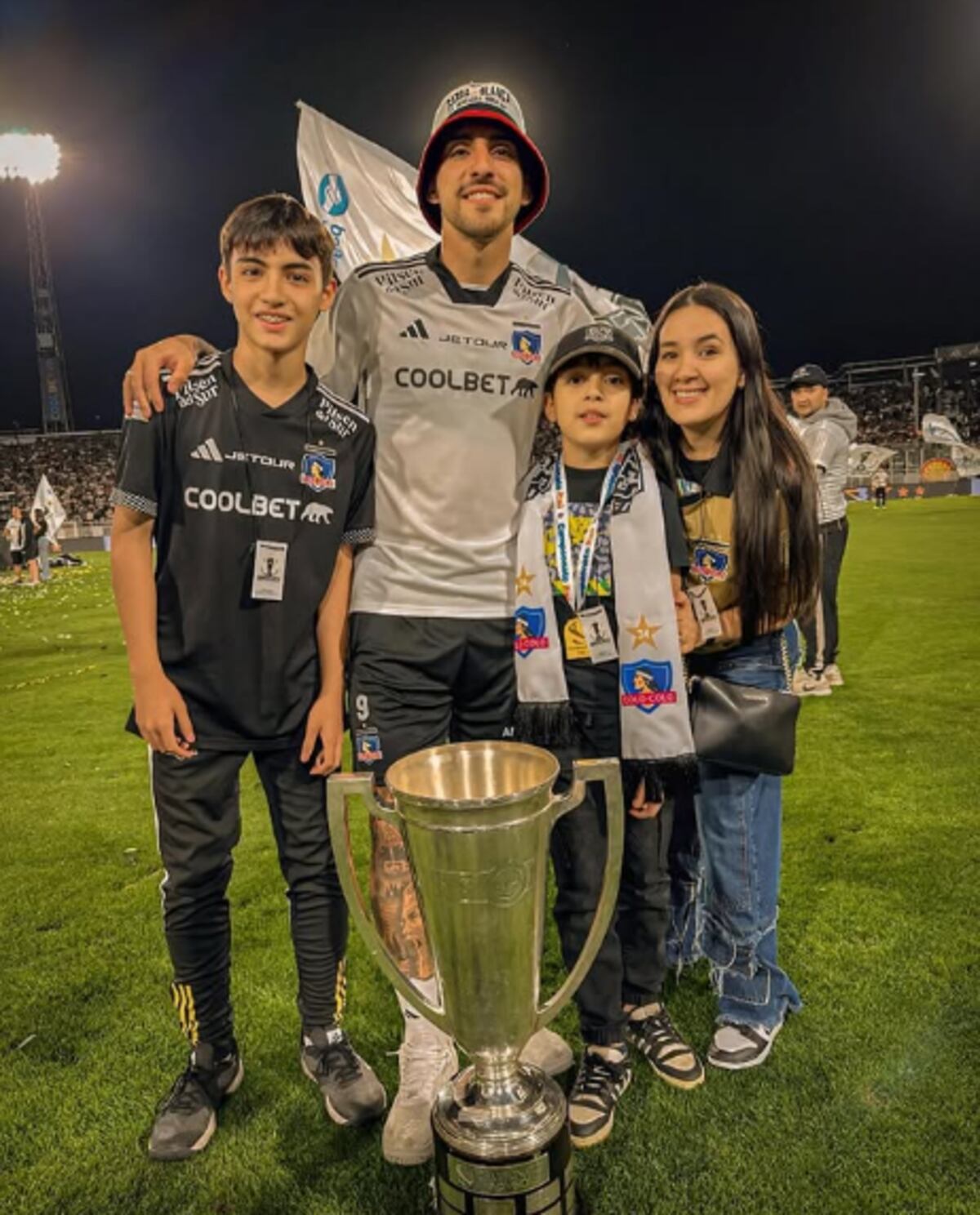 Tiene el gol en la sangre: el hijo de un goleador cordobés metió un tanto y fue campeón con la Sub 14 de Colo Colo (Gentileza).