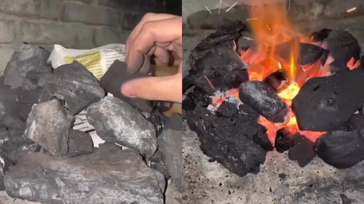 El truco definitivo para encender el carbón: brasas listas para el asado en menos de 15 minutos