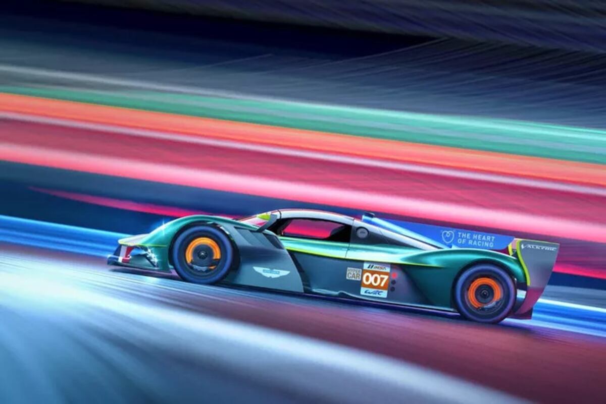 El Aston Martin Valkyrie con el que la marca británica se sumará al WEC y al IMSA en 2025. (Prensa Aston Martin)
